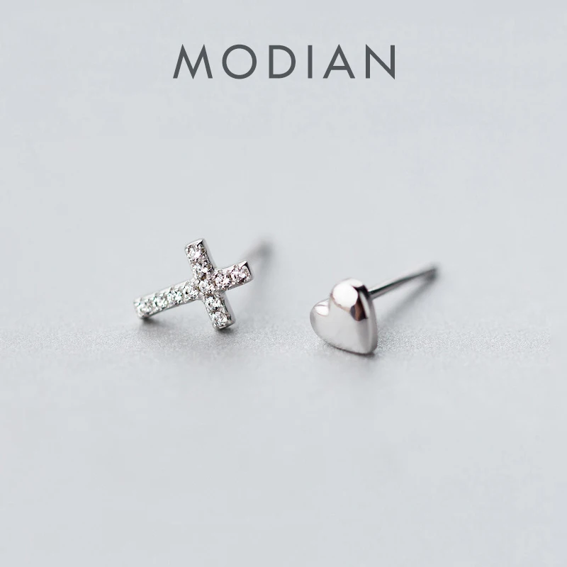 Modian Cross Clear CZ Faith Love Heart Small Stud Earrings Fashion For Women Sparkling 925 Sterling Silver Fine Charm Jewelry
Modian Cross Clear CZ Faith Love Heart Small Stud Earrings Fashion For Women Sparkling 925 Sterling Silver Fine Charm Jewelry