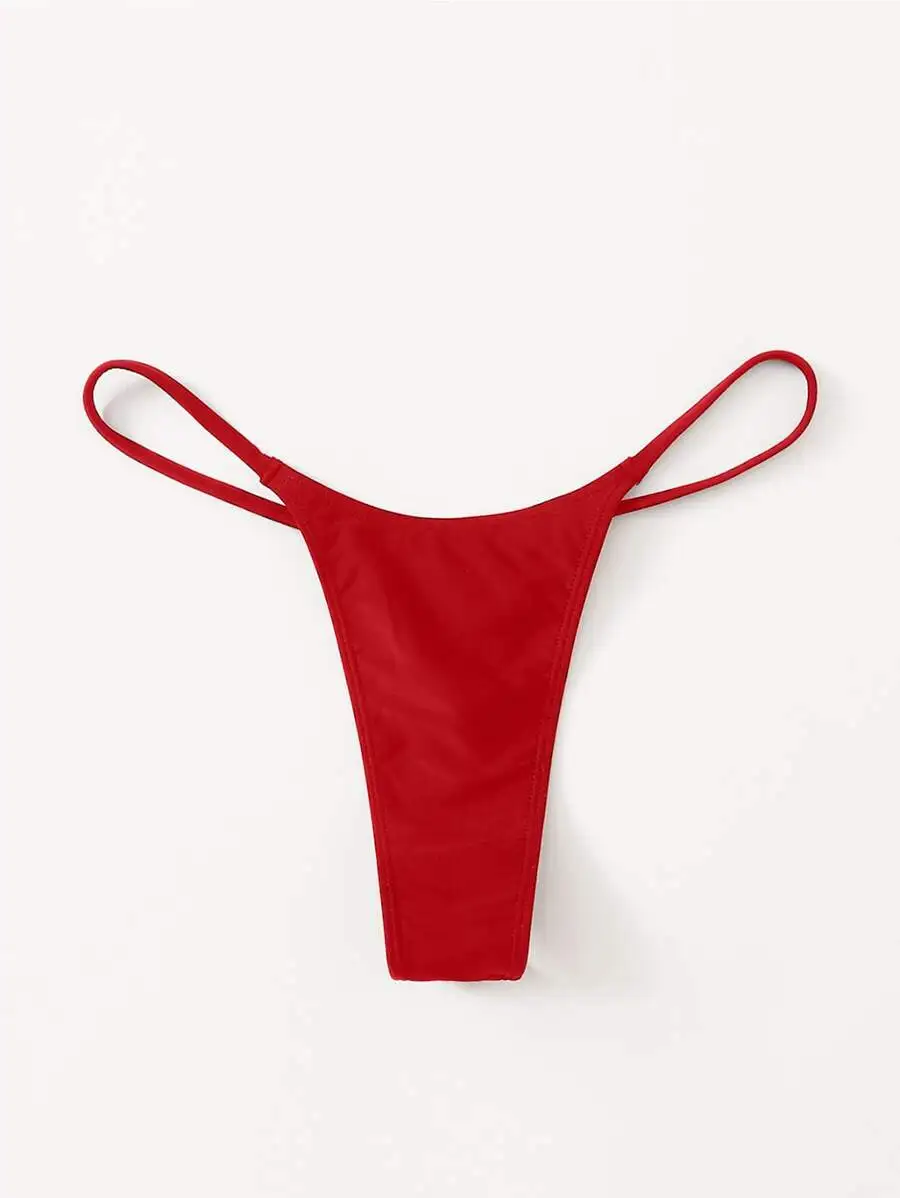 Solid Red Thong Bikini Bottom For Women Summer Beach Swimwear
Solid Red Thong Bikini Bottom For Women Summer Beach Swimwear
