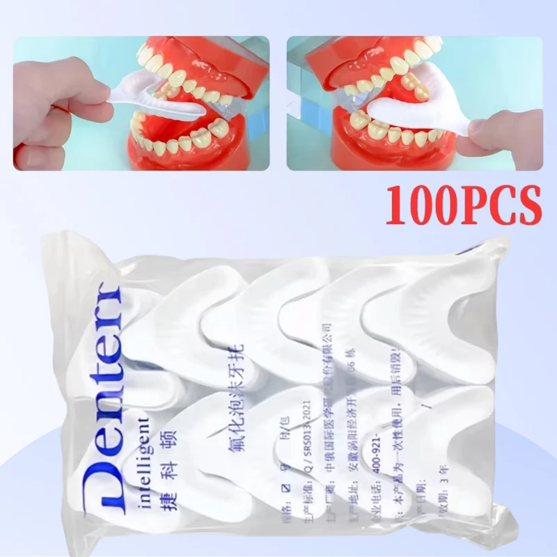 50/100Pcs Dental Disposable Fluoride Foam Trays for Gel Foam Large/medium/small Denture Material Laboratory Tools
50/100Pcs Dental Disposable Fluoride Foam Trays for Gel Foam Large/medium/small Denture Material Laboratory Tools