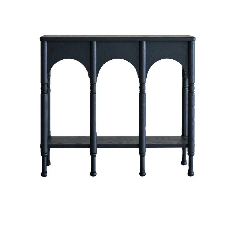 French retro solid wood porch table black foyer cabinet corridor entry decorative cabinet partition cabinet end view side table
French retro solid wood porch table black foyer cabinet corridor entry decorative cabinet partition cabinet end view side table
