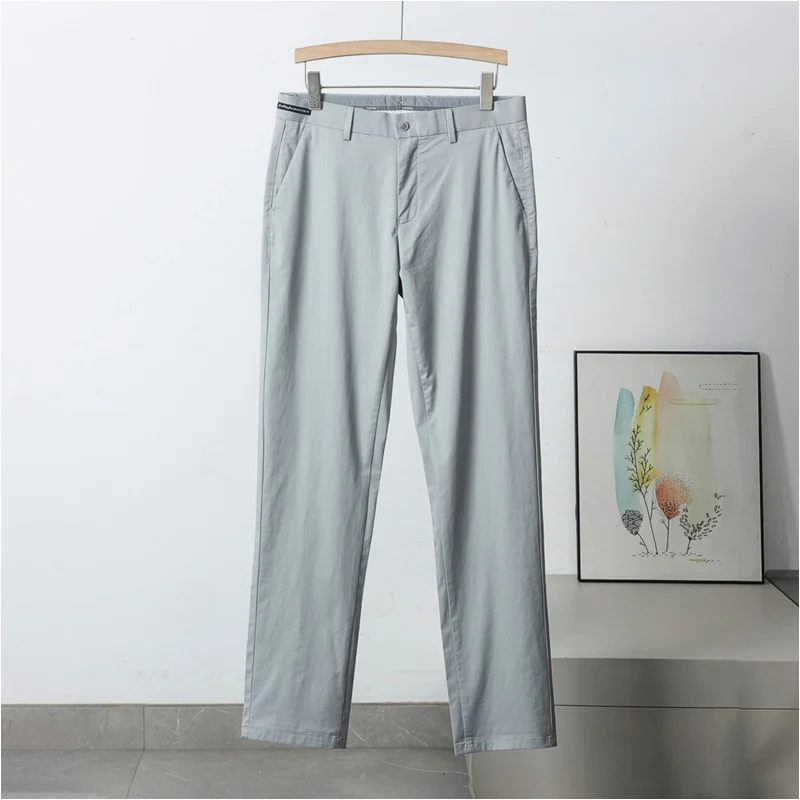 Casual Men's Mid-Waist Straight Leg Pure Color Long Pants Breathable Non-Iron 97 Cotton Elastic Comfortable Spring New Sle
Casual Men's Mid-Waist Straight Leg Pure Color Long Pants Breathable Non-Iron 97 Cotton Elastic Comfortable Spring New Sle