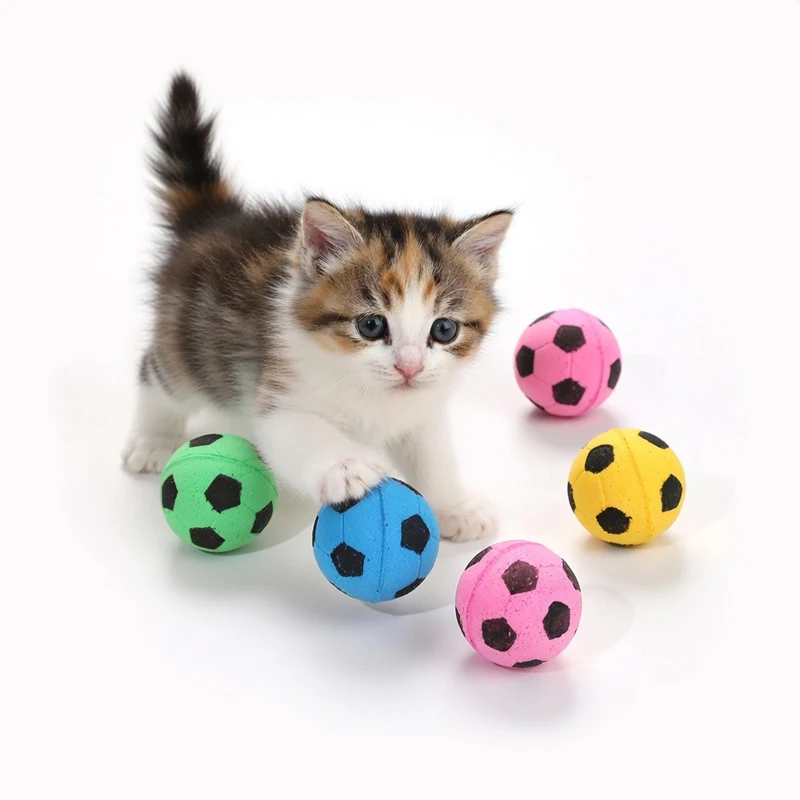 Cat Supplies 100PC/Lot Pet Cat Toys Soft Latex Football Toys Balls Bite-resistant Interactive Cat Accessories Toys for Cats
Cat Supplies 100PC/Lot Pet Cat Toys Soft Latex Football Toys Balls Bite-resistant Interactive Cat Accessories Toys for Cats