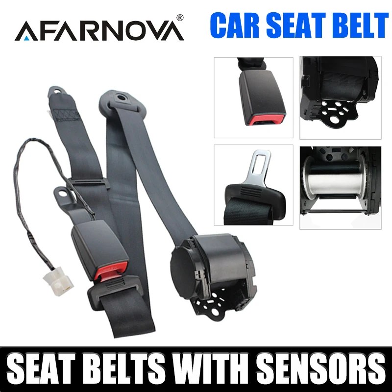 High Quality 3 Points Adjustable Car Seat Belt with Alarm Sensor Black Lap Belt Retractable Safety Strap Set Auto Emergency Lock
High Quality 3 Points Adjustable Car Seat Belt with Alarm Sensor Black Lap Belt Retractable Safety Strap Set Auto Emergency Lock