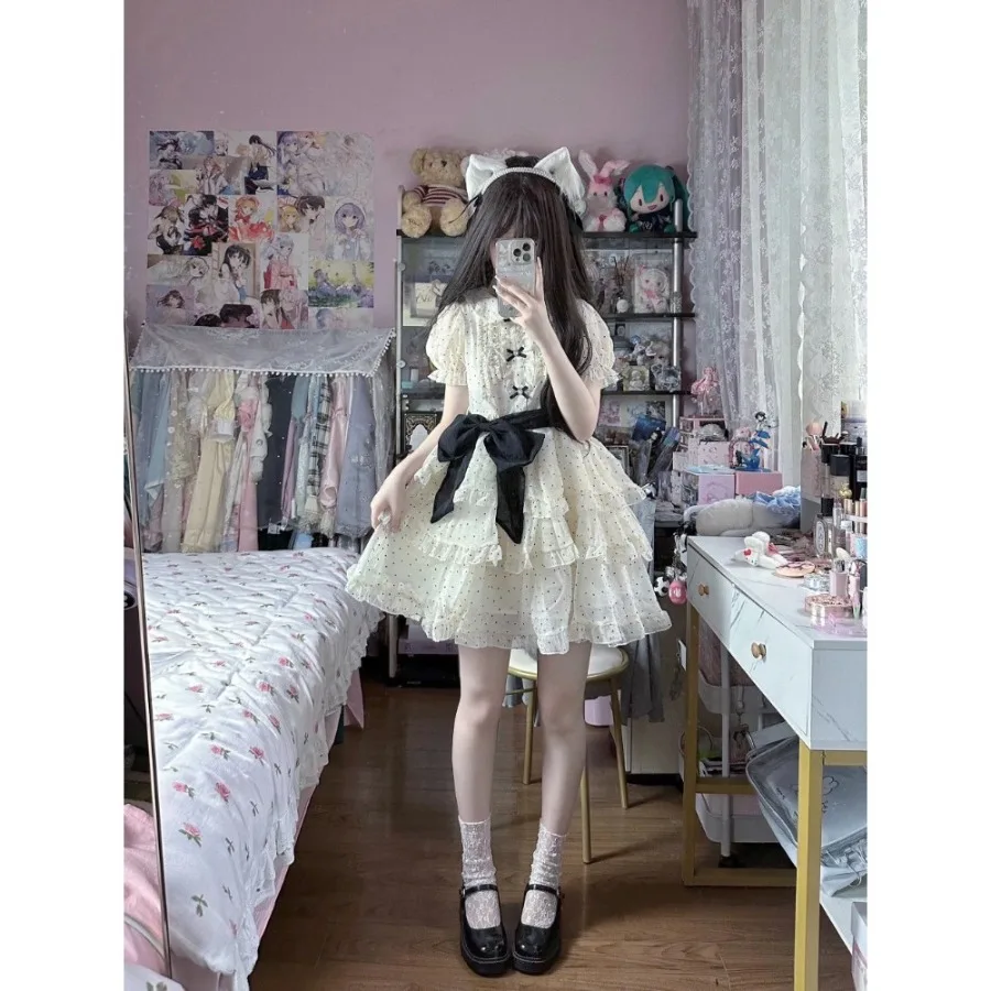 【New style】Summer French polka dot dress for women 2026 new style, small doll collar, waist waist, slimming a-line fluffy skirt
【New style】Summer French polka dot dress for women 2026 new style, small doll collar, waist waist, slimming a-line fluffy skirt