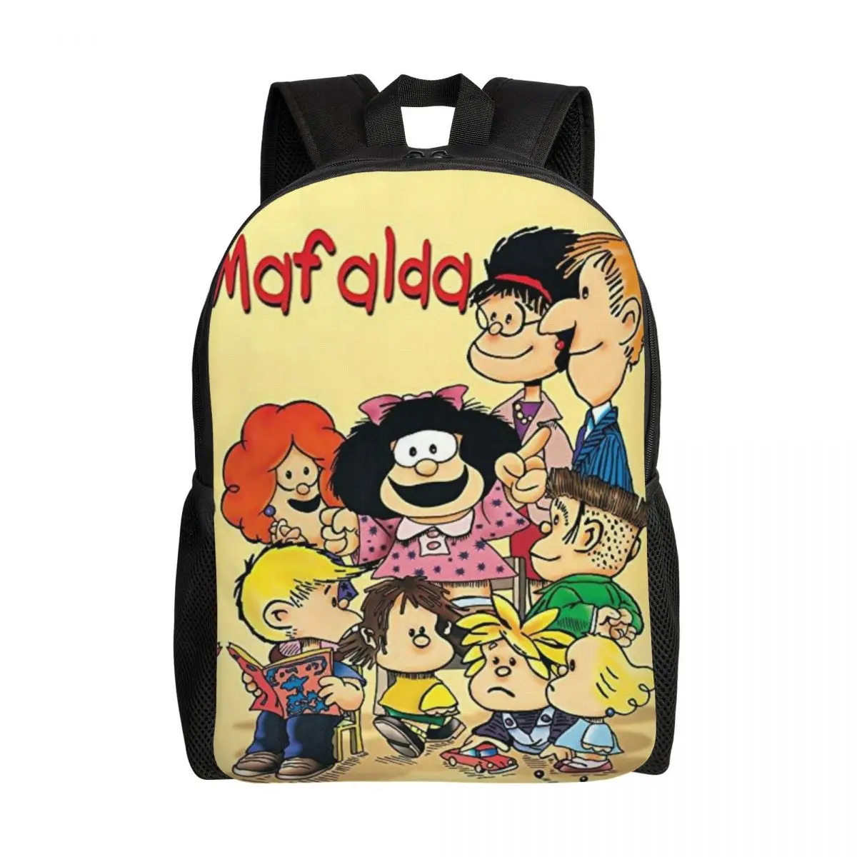 Custom Mafalda Kawaii Laptop Backpack Women Men Fashion Bookbag for School College Students Bags
Custom Mafalda Kawaii Laptop Backpack Women Men Fashion Bookbag for School College Students Bags