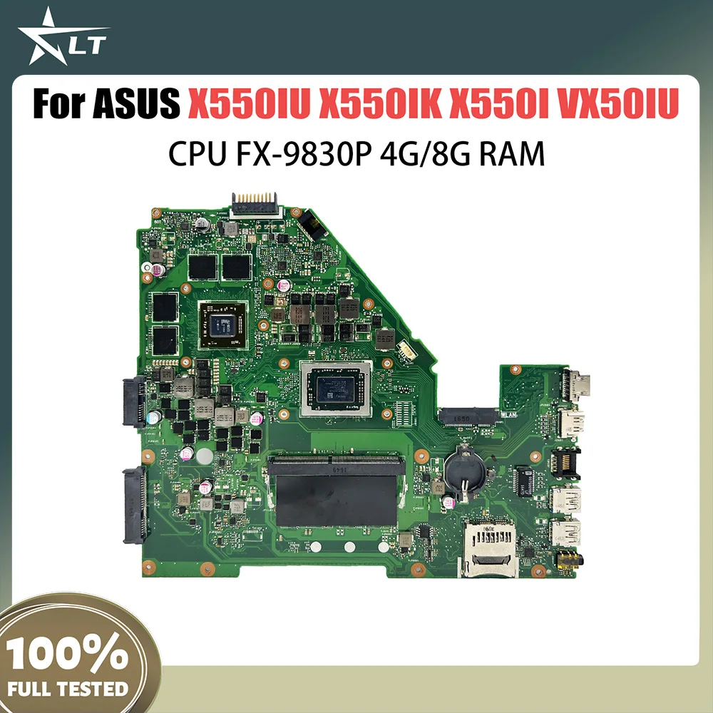X550IU Mainboard For Asus VX50I X550IU X550IK X550I VX50IU laptop Motherboard FX-9830P CPU 8GB-RAM
X550IU Mainboard For Asus VX50I X550IU X550IK X550I VX50IU laptop Motherboard FX-9830P CPU 8GB-RAM