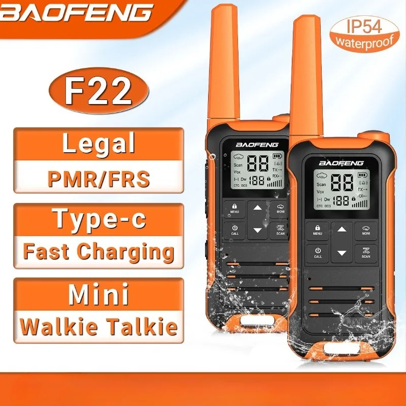 Baofeng FR22 Рация PMR/FRS Уличные водонепроницаемые радиостанции Кабель для передачи данных TYPE-C Одна пара радиостанций Два комплекта мини-рации
Baofeng FR22 Рация PMR/FRS Уличные водонепроницаемые радиостанции Кабель для передачи данных TYPE-C Одна пара радиостанций Два комплекта мини-рации