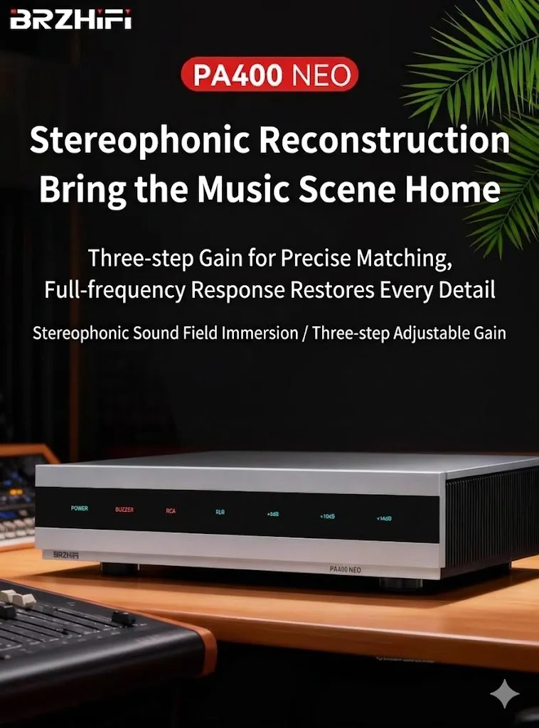 Sound Maker-BRZHIF PA400 NEO HiFi Digital Power Amplifier Reference Netherlands 1ET400A Stereo Audio Amp
Sound Maker-BRZHIF PA400 NEO HiFi Digital Power Amplifier Reference Netherlands 1ET400A Stereo Audio Amp