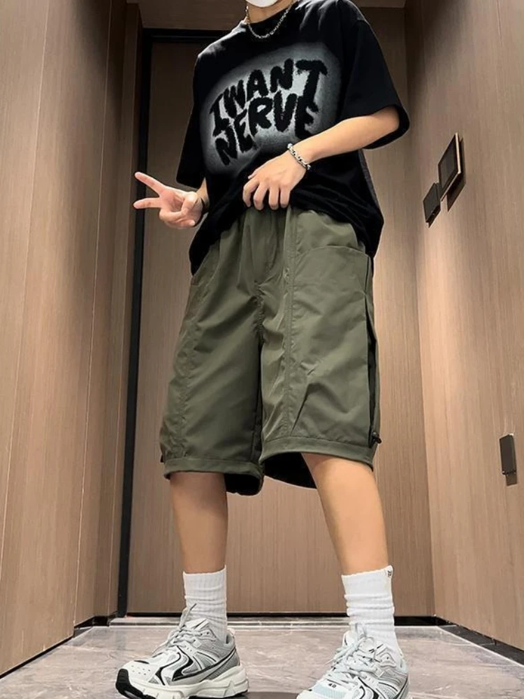 Men's Functional Workwear Shorts Fashionable Relaxed Fit Straight Cut Multi-Purpose Big Pockets Fast-Drying Knee-Length Summer
Men's Functional Workwear Shorts Fashionable Relaxed Fit Straight Cut Multi-Purpose Big Pockets Fast-Drying Knee-Length Summer