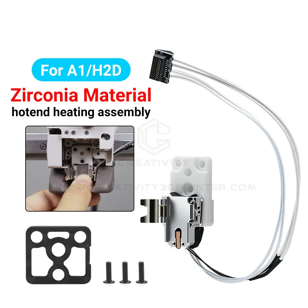 Upgraded Hotend Heating Assembly for A1 A1 Mini H2D Zirconia Heating Component Mounting Accessories for a1 a1mini h2d 3d Printer
Upgraded Hotend Heating Assembly for A1 A1 Mini H2D Zirconia Heating Component Mounting Accessories for a1 a1mini h2d 3d Printer