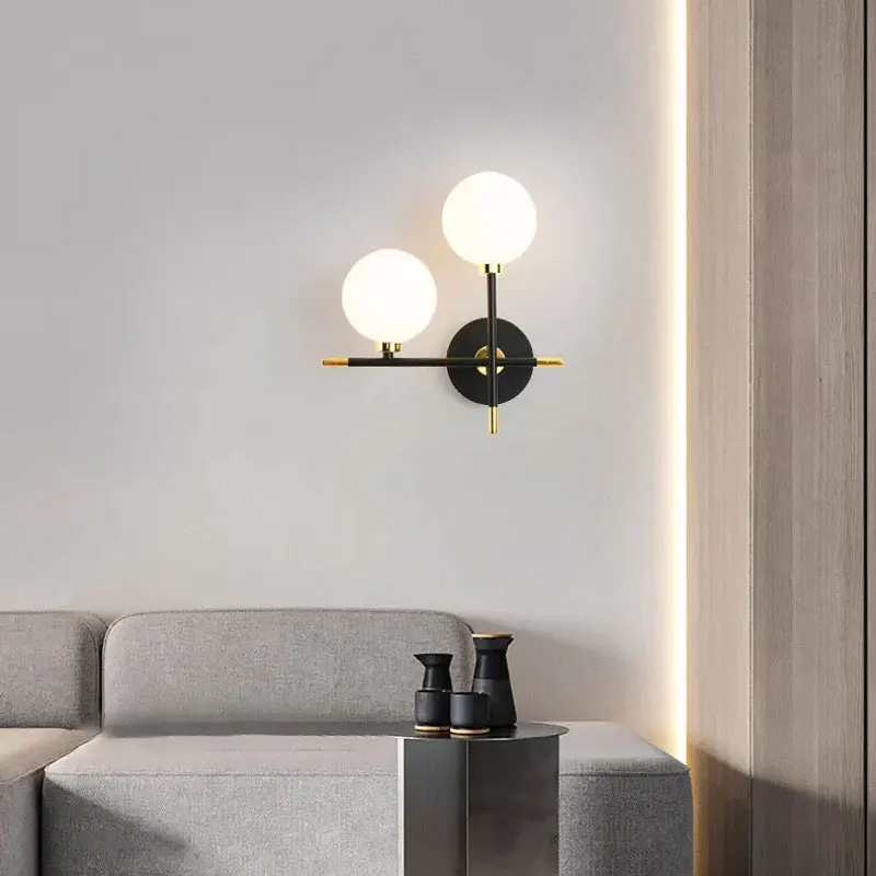 Modern Led Wall Lamps Glass Ball Nordic Minimalist Living Bedroom Bedside Sconce Dining Kitchen Indoor Lighting Fixtures Light
Modern Led Wall Lamps Glass Ball Nordic Minimalist Living Bedroom Bedside Sconce Dining Kitchen Indoor Lighting Fixtures Light