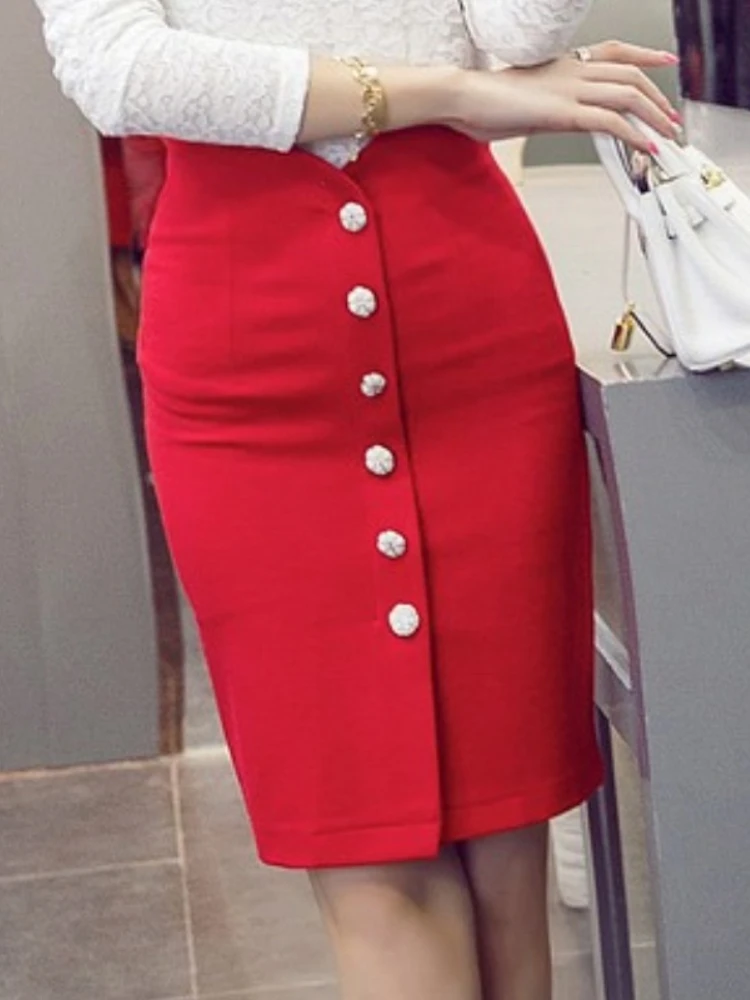 Women's Plus Size Package Hip Skirt High Waist Buttons Slit Pencil Skirts Women Summer Sexy Elegant Stretch Oversized Skirts
Women's Plus Size Package Hip Skirt High Waist Buttons Slit Pencil Skirts Women Summer Sexy Elegant Stretch Oversized Skirts