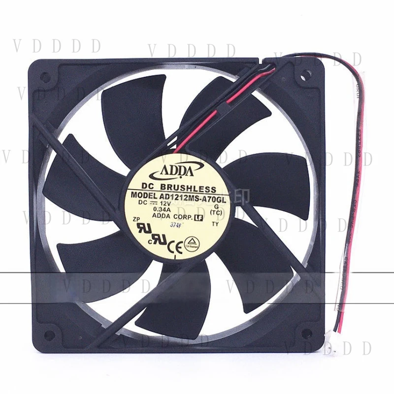 LL FOR 1PCS ADDA AD1212MS-A70GL 12025 DC12V 0.34A 2-wire cooling fan 12cm
LL FOR 1PCS ADDA AD1212MS-A70GL 12025 DC12V 0.34A 2-wire cooling fan 12cm
