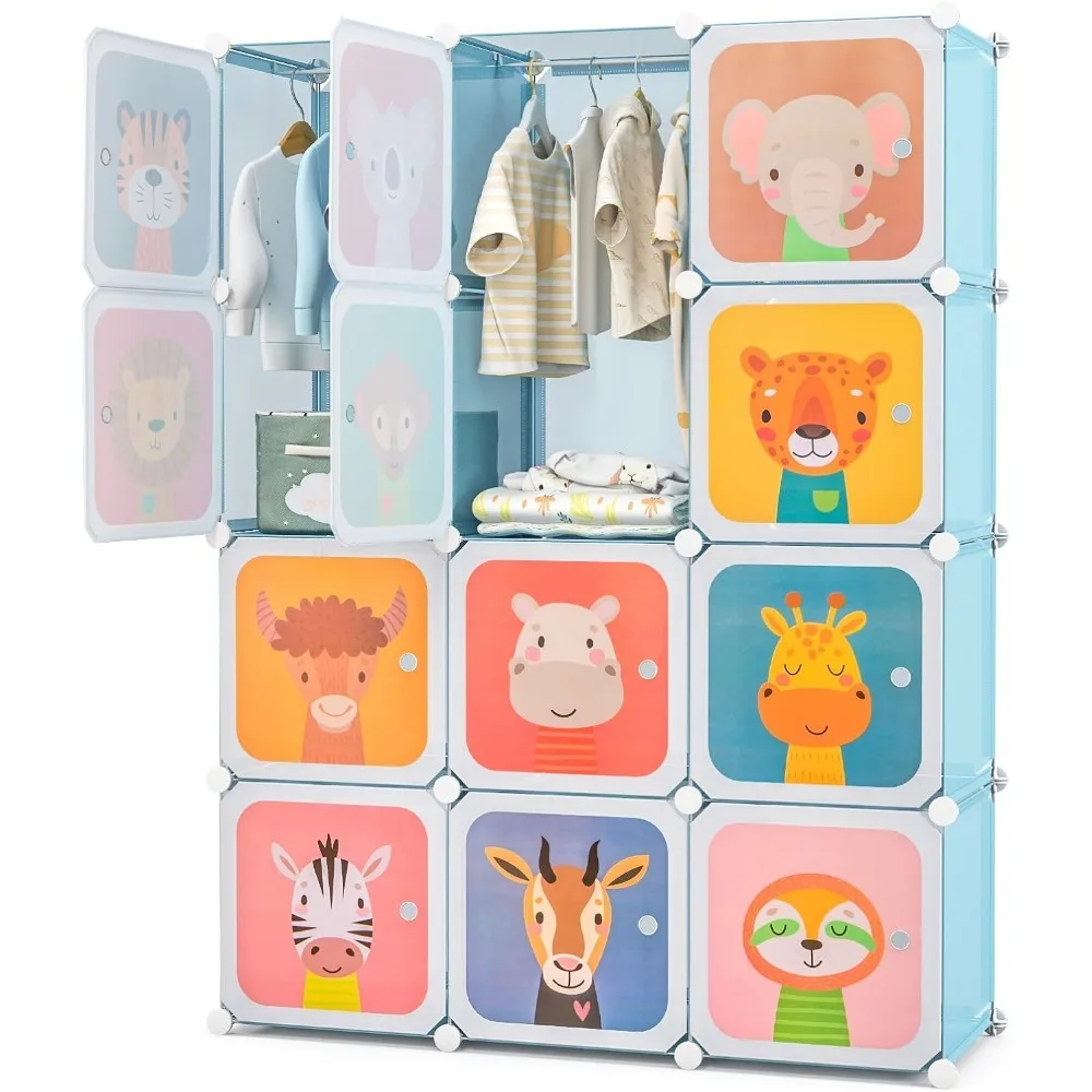 Детский шкаф с героями мультфильмов, модульный комод «сделай сам», органайзер для хранения, 12 кубиков, 2 подвесных стеллажа, портативный шкаф для детского гардероба
Детский шкаф с героями мультфильмов, модульный комод «сделай сам», органайзер для хранения, 12 кубиков, 2 подвесных стеллажа, портативный шкаф для детского гардероба