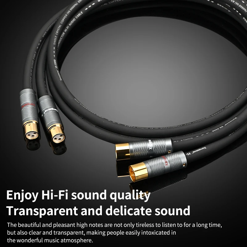 HIFI XLR cable freezer 6N OCC high fidelity XLR cable microphone XLR plug connection line amplifier CD sound card AES interface
HIFI XLR cable freezer 6N OCC high fidelity XLR cable microphone XLR plug connection line amplifier CD sound card AES interface