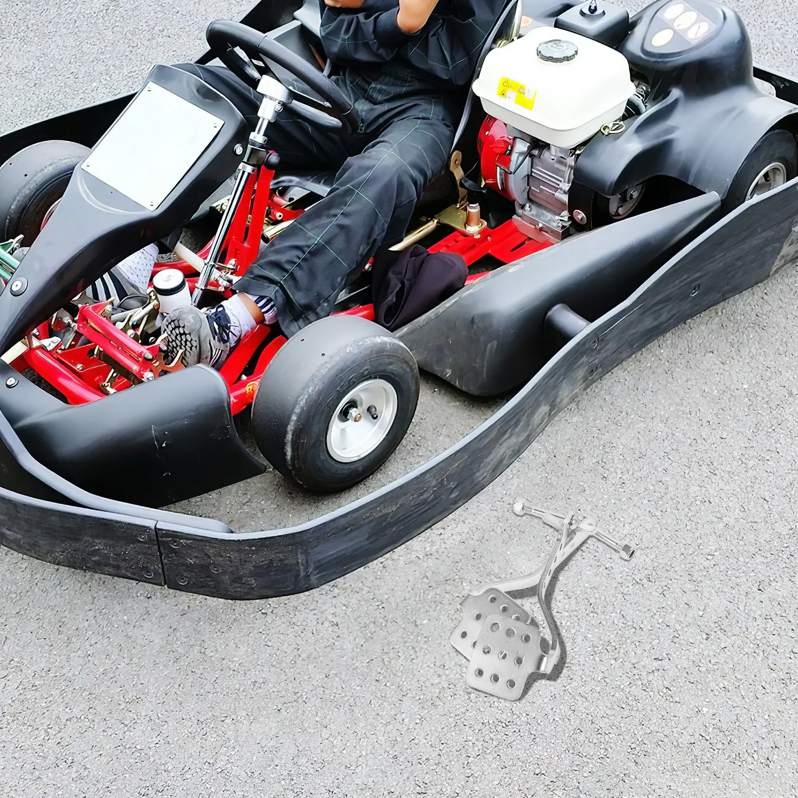 1 Kart Brake Throttle Pedals Aluminum Racing Kit Ergonomic Design Precise Responsive Control Easy Installation
1 Kart Brake Throttle Pedals Aluminum Racing Kit Ergonomic Design Precise Responsive Control Easy Installation