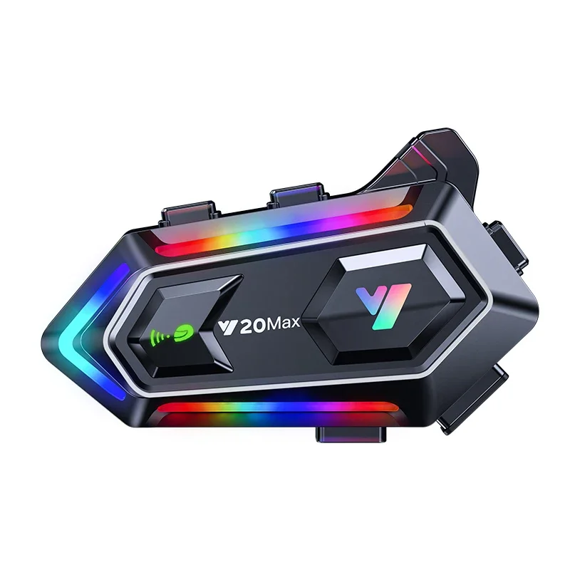 Y20 MAX Motorcycle Helmet Bluetooth Headset Intercom 300M Intercom Distance 1000mAh Battery Waterproof with RGB Colorful Light
Y20 MAX Motorcycle Helmet Bluetooth Headset Intercom 300M Intercom Distance 1000mAh Battery Waterproof with RGB Colorful Light