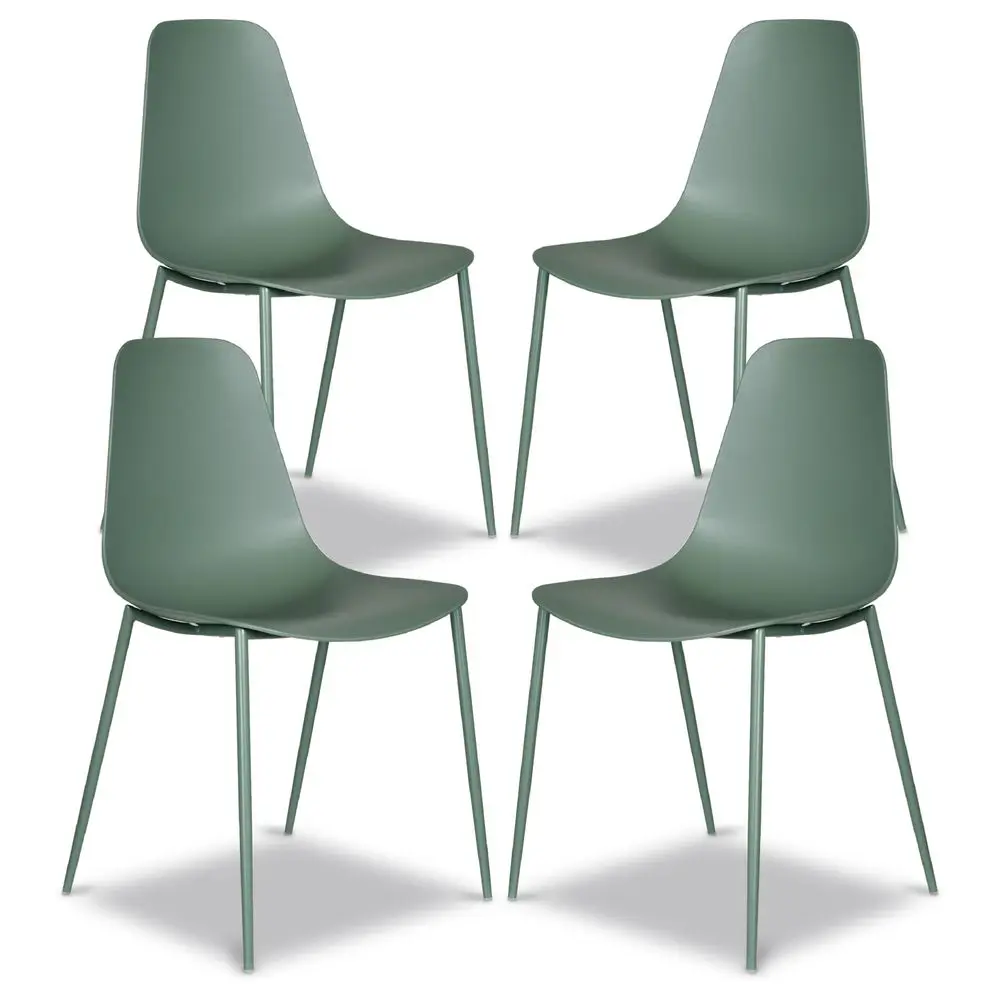Isla Modern Kitchen Chairs Set of 4 Plastic Dining Chair with Metal Legs Quick Assembly Simple Cafe Chairs Plastic for Indoor o
Isla Modern Kitchen Chairs Set of 4 Plastic Dining Chair with Metal Legs Quick Assembly Simple Cafe Chairs Plastic for Indoor o