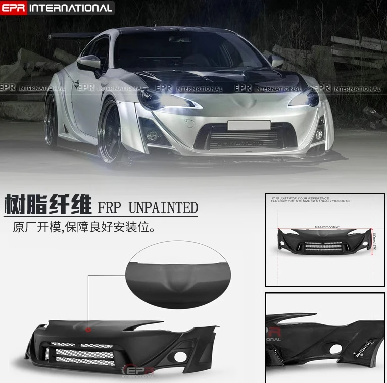 Suitable for Toyota FT86 VRS EPR Modified Car Surrounded Front Bumper, Front Bumper
Suitable for Toyota FT86 VRS EPR Modified Car Surrounded Front Bumper, Front Bumper