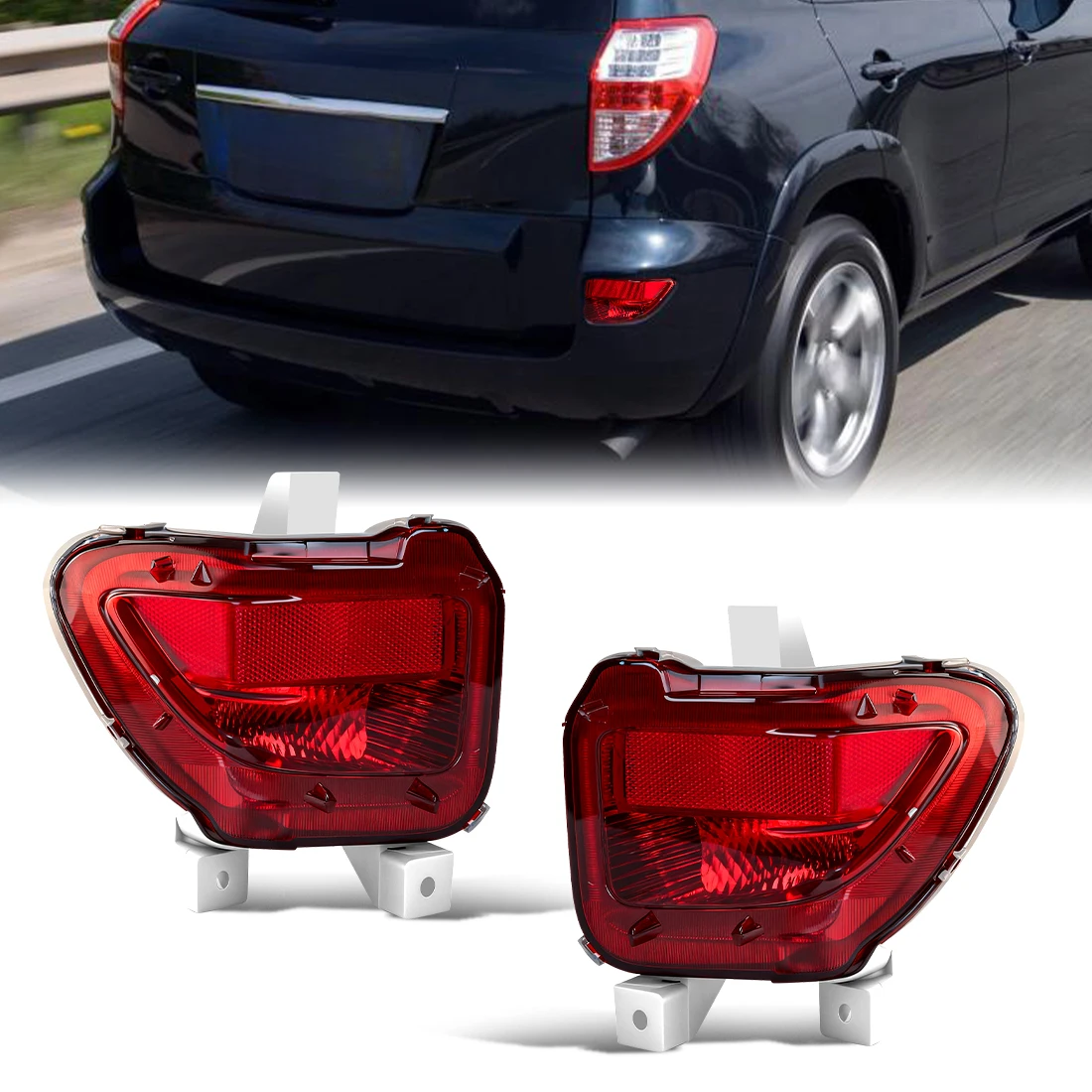 Rear Bumper Reflector Lights NO BULB For Toyota RAV4 2005-2012 Tail Parking Brake Light Warming Signal 81456-42010 81457-42010
Rear Bumper Reflector Lights NO BULB For Toyota RAV4 2005-2012 Tail Parking Brake Light Warming Signal 81456-42010 81457-42010