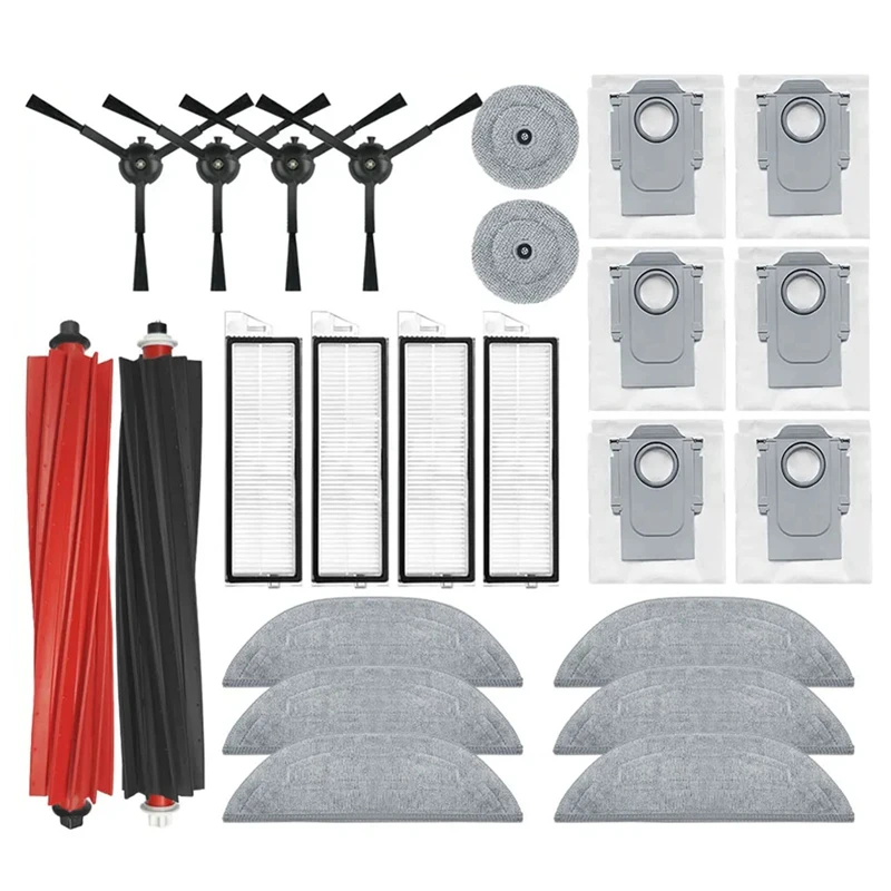 For Roborock S8 Maxv Ultra Robot Vacuum Spare Parts Main Side Brushes Mop Cloth HEPA Filter Dust Bags Accessories
For Roborock S8 Maxv Ultra Robot Vacuum Spare Parts Main Side Brushes Mop Cloth HEPA Filter Dust Bags Accessories