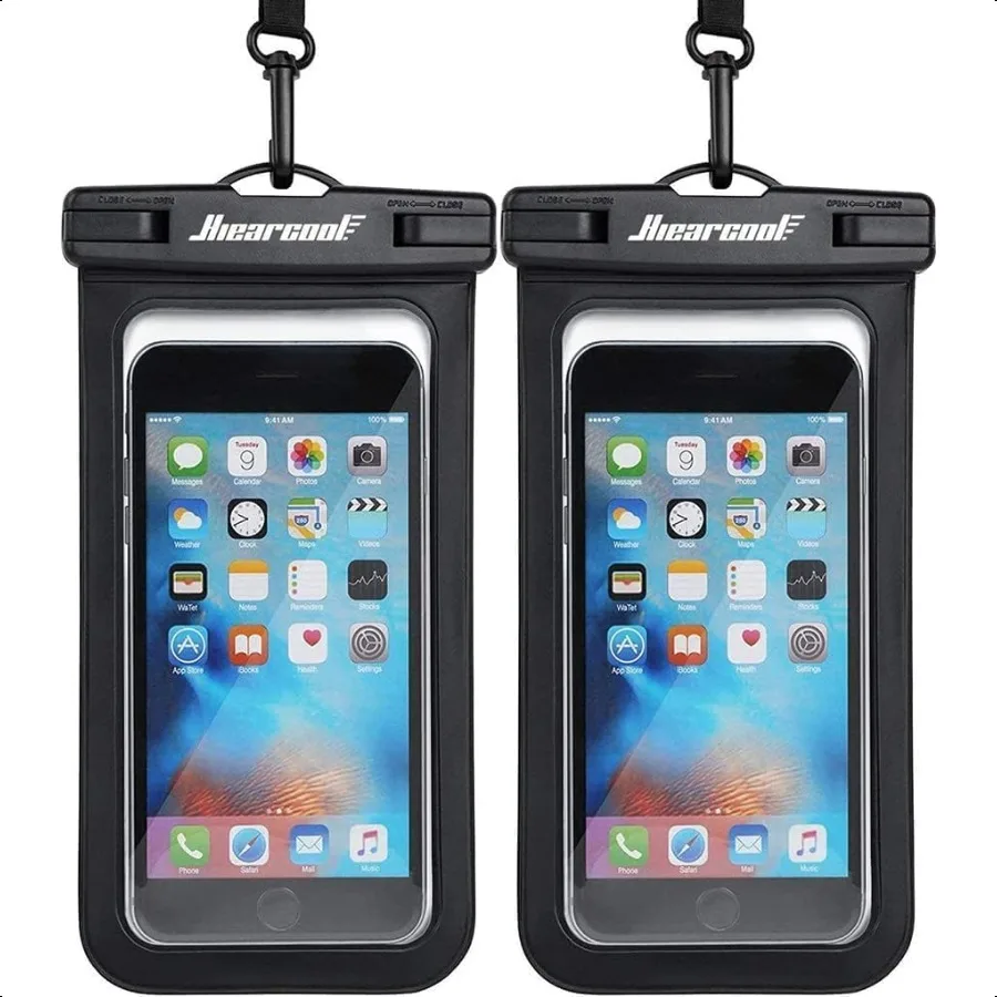 Hiearcool Waterproof Phone Pouch Universal Case Compatible for iPhone 16 15 14 13 Pro Max Plus Up to 8.3 IPX8 Beach Travel enti
Hiearcool Waterproof Phone Pouch Universal Case Compatible for iPhone 16 15 14 13 Pro Max Plus Up to 8.3 IPX8 Beach Travel enti