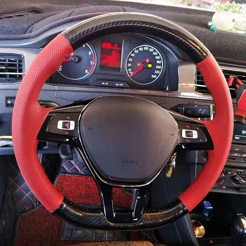 Оригинальный автомобильный чехол на руль из углеродного волокна для Volkswagen Golf 7 Mk7, новый Polo Jetta Passat B8 Tiguan Sharan Touran
Оригинальный автомобильный чехол на руль из углеродного волокна для Volkswagen Golf 7 Mk7, новый Polo Jetta Passat B8 Tiguan Sharan Touran