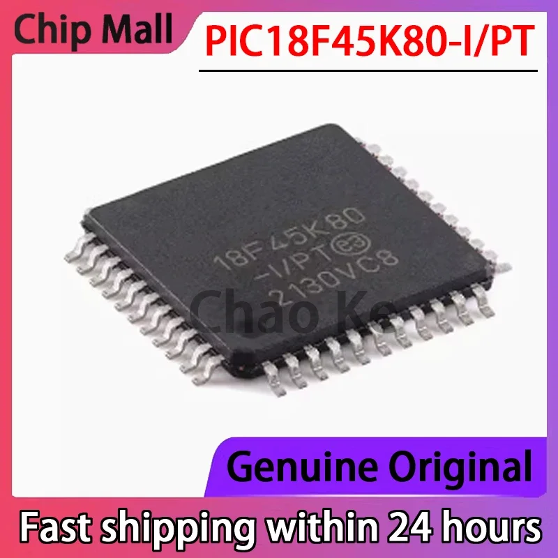 1PCS New Original PIC18F45K80-I/PT PIC18F45K80 TQFP-44 44 Pin Enhanced Flash Microcontroller Chip
1PCS New Original PIC18F45K80-I/PT PIC18F45K80 TQFP-44 44 Pin Enhanced Flash Microcontroller Chip