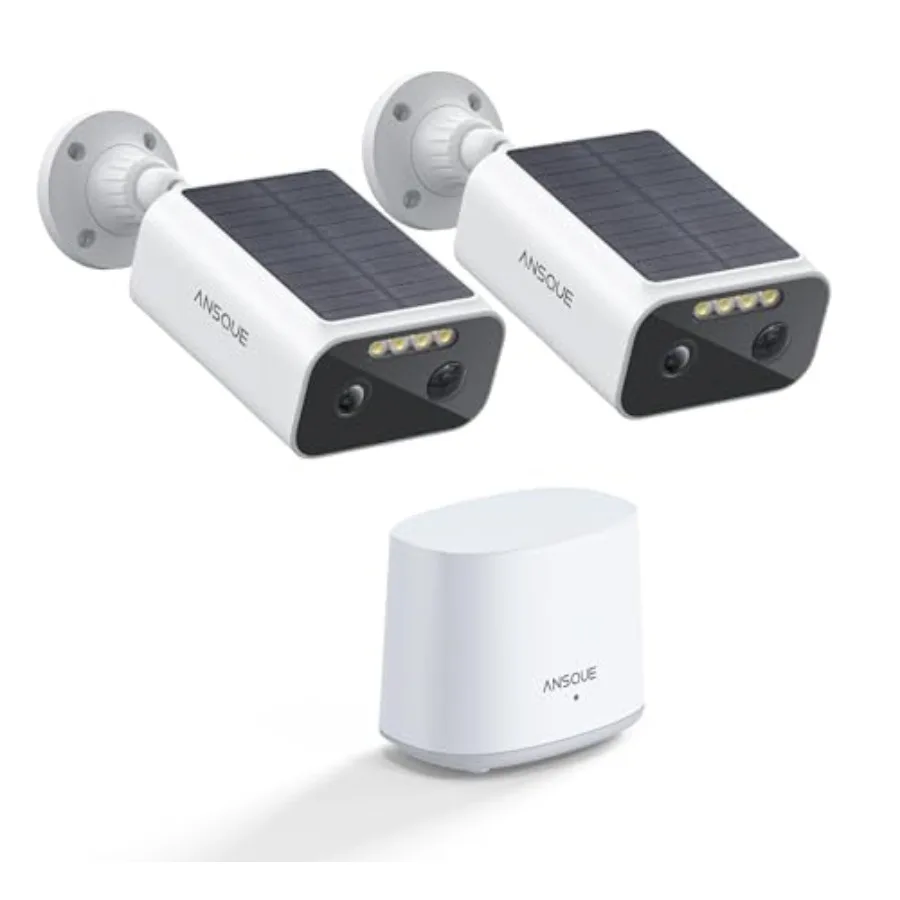 Outdoor security camera system: solar-powered 365-day battery, PIR + AI human detection, 2K color night vision, local storage,
Outdoor security camera system: solar-powered 365-day battery, PIR + AI human detection, 2K color night vision, local storage,