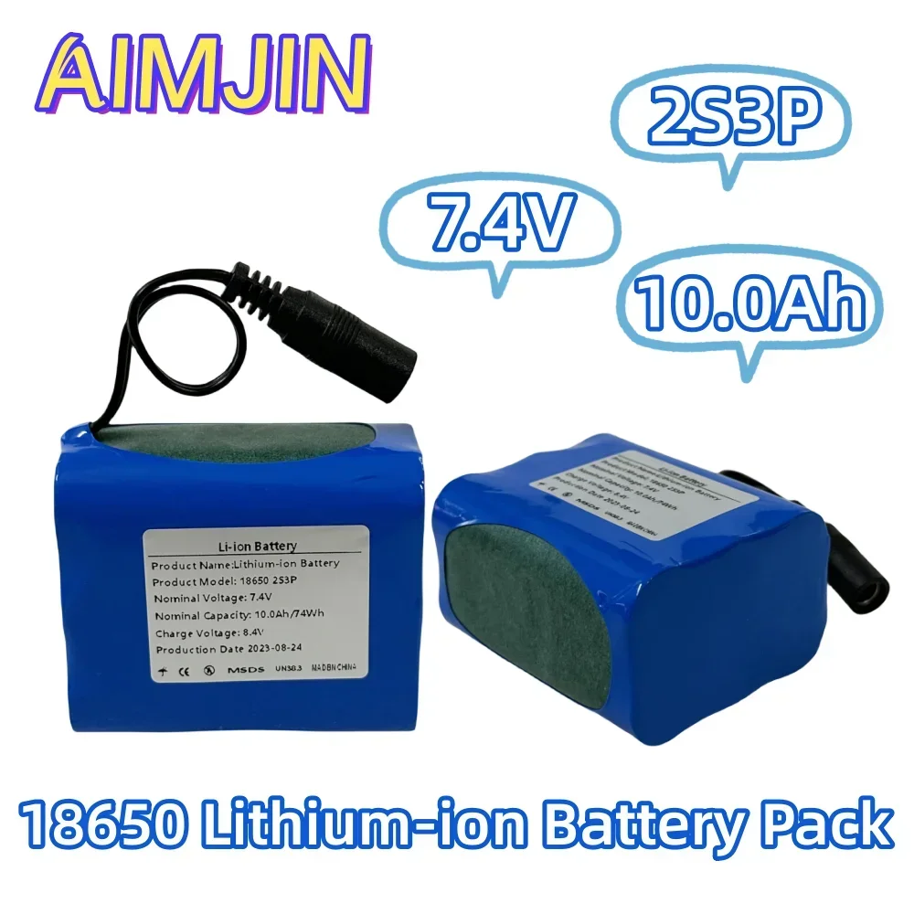 18650 2S3P 7.4V 10000mAh Rechargeable Lithium-ion Battery Pack,For Speakers, answering machines, wireless monitoring devices et
18650 2S3P 7.4V 10000mAh Rechargeable Lithium-ion Battery Pack,For Speakers, answering machines, wireless monitoring devices et
