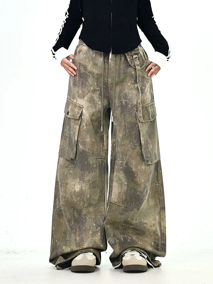 Женские повседневные брюки цвета хаки в корейском уличном стиле, свободные, широкие, прямого кроя, осенняя новинка, комфортные
Женские повседневные брюки цвета хаки в корейском уличном стиле, свободные, широкие, прямого кроя, осенняя новинка, комфортные