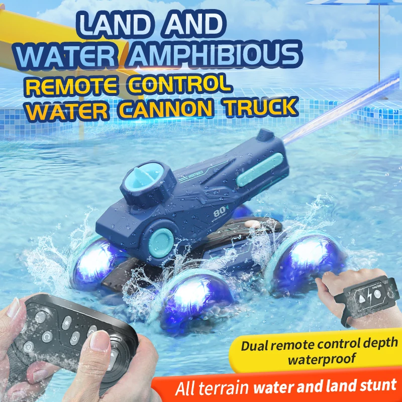 Remote Control Water Cannon Car Aquatic Terrestrial Automatic Water Absorption Long Water Column Spray Summer Play Water Toy
Remote Control Water Cannon Car Aquatic Terrestrial Automatic Water Absorption Long Water Column Spray Summer Play Water Toy