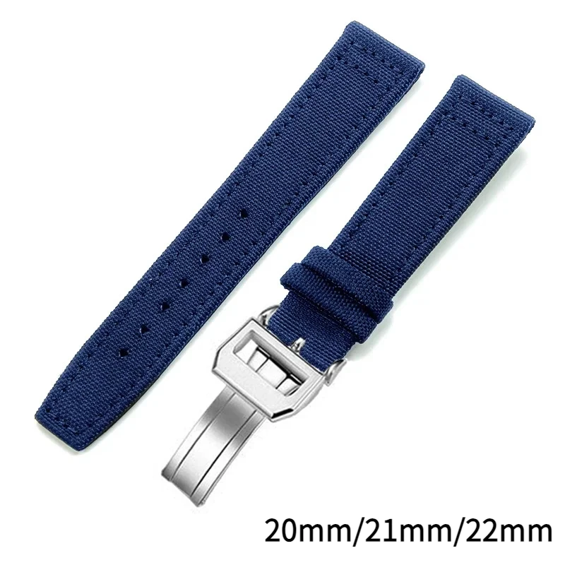 20mm 21mm 22mm Nylon Canvas Watchband for IWC PILOT Portugal PORTOFINO Fabric Watch Strap Folding Buckle Cowhide Belt
20mm 21mm 22mm Nylon Canvas Watchband for IWC PILOT Portugal PORTOFINO Fabric Watch Strap Folding Buckle Cowhide Belt