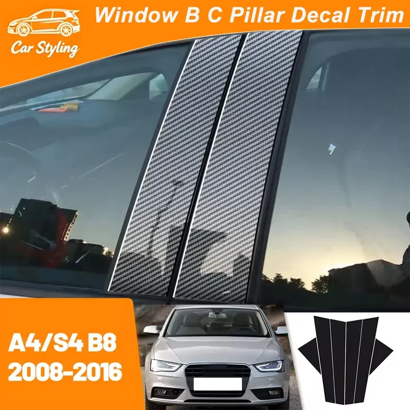 For Audi A4 B8 S4 2008-2016 2009 2010 2011 2012 2013 Carbon Fiber Window Door Column Deal B C Pillar Post Cover Trim Sticker
For Audi A4 B8 S4 2008-2016 2009 2010 2011 2012 2013 Carbon Fiber Window Door Column Deal B C Pillar Post Cover Trim Sticker