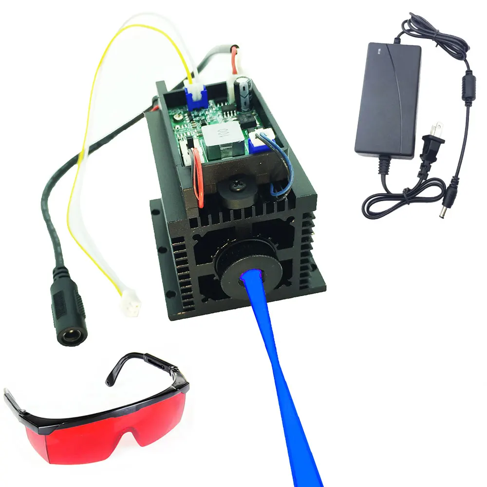 TTL & Analog 450nm 445nm 12W 12000mW Focusable blue laser module engraving metal
TTL & Analog 450nm 445nm 12W 12000mW Focusable blue laser module engraving metal