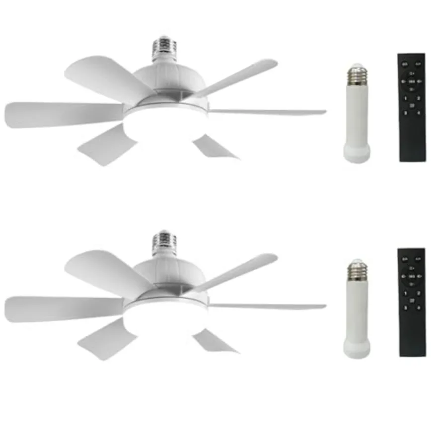2Pack Socket Fan Light LED Socket Ceiling Fans with Lights and Remote 18 Inch Low Profile Screw in Ceiling Fan Light Dimmable 3
2Pack Socket Fan Light LED Socket Ceiling Fans with Lights and Remote 18 Inch Low Profile Screw in Ceiling Fan Light Dimmable 3