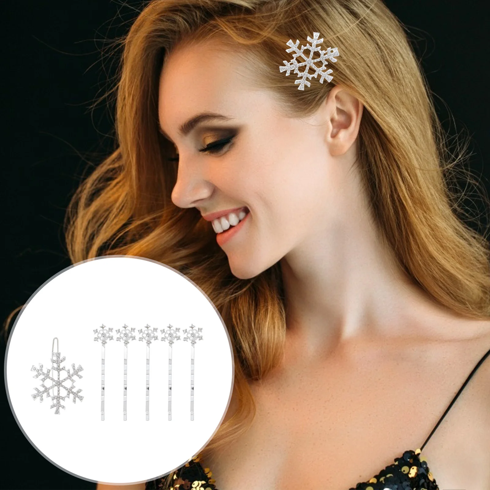 12pcs Snowflake Hairpins Rhinestone Clips Accessories for Women Girls Wedding Party Bridal Hairpins Alloy Crystal Elegant Design
12pcs Snowflake Hairpins Rhinestone Clips Accessories for Women Girls Wedding Party Bridal Hairpins Alloy Crystal Elegant Design