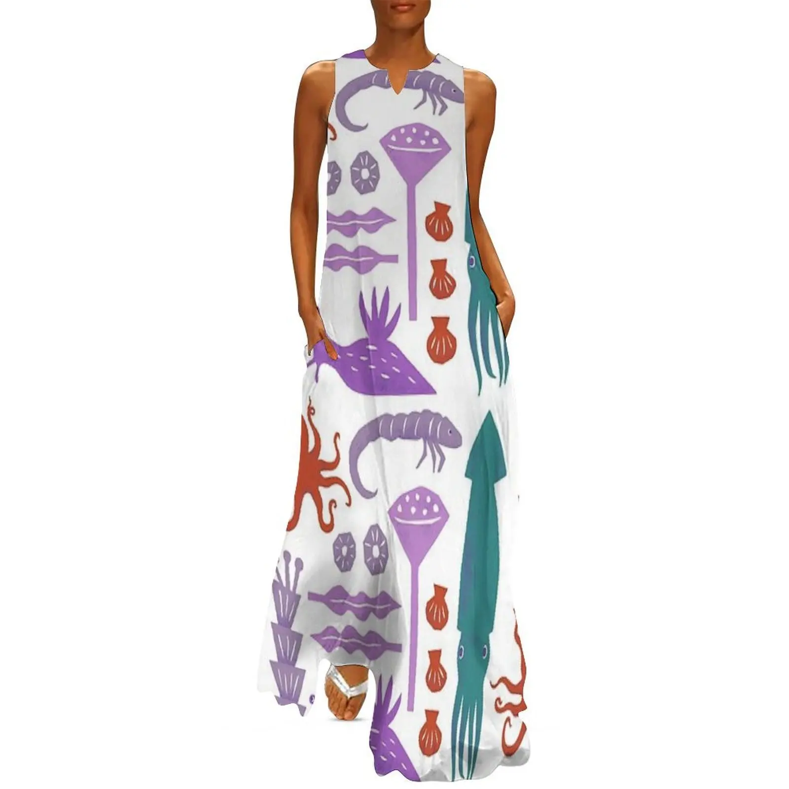 Sea Creatures Long Dress bandage dress dress summer 2025 women Beachwear women's fashion dresses 
Sea Creatures Long Dress bandage dress dress summer 2025 women Beachwear women's fashion dresses