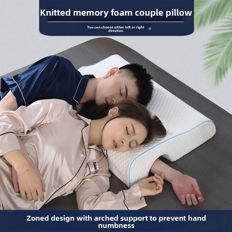 Couple Pillow Non Pressure Arm Memory Foam Pillow for Sleeping Support Cervical Spine Care Single Double Student Travel
Couple Pillow Non Pressure Arm Memory Foam Pillow for Sleeping Support Cervical Spine Care Single Double Student Travel