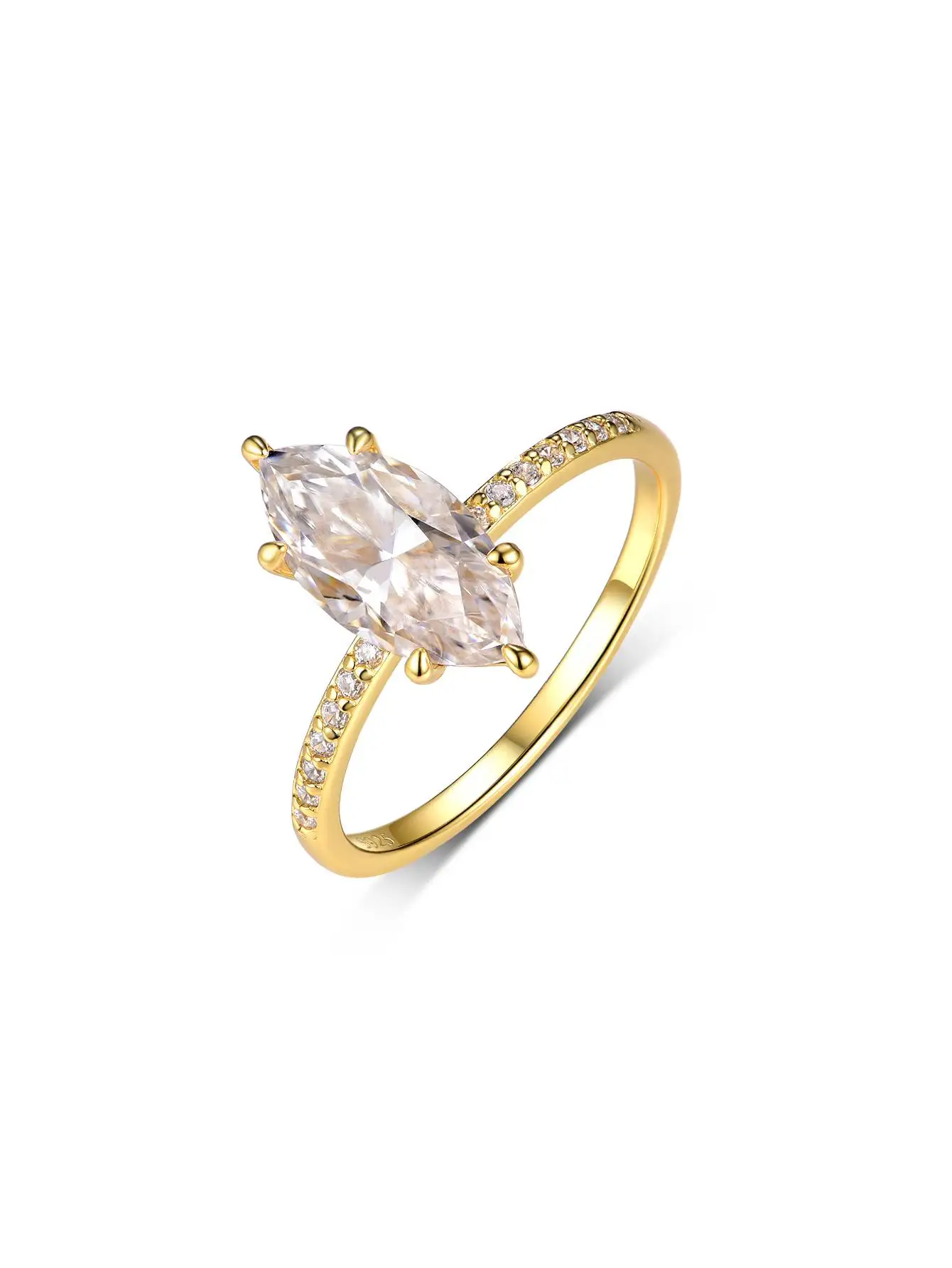 S925 Sterling Silver 2CT Marquise Moissanite Ring Fine Jewelry Fashionable and Exquisite Suitable for Gift Giving
S925 Sterling Silver 2CT Marquise Moissanite Ring Fine Jewelry Fashionable and Exquisite Suitable for Gift Giving