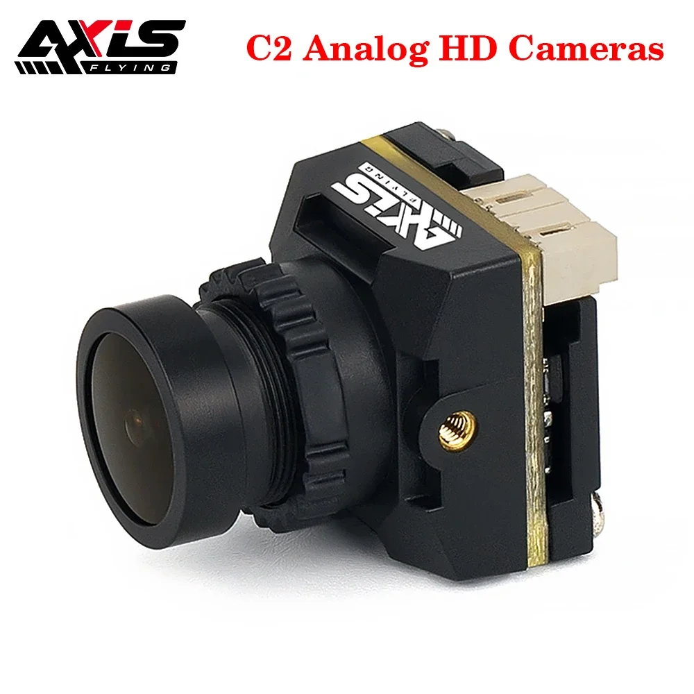 AxisFlying C2 Analog HD Cameras 1/4”CMOS Sensor, 1200TVI, PAL/ NTSC, FOV H100 V70°, 5V-40V, 60mA@12V, for RC FPV Drone
AxisFlying C2 Analog HD Cameras 1/4”CMOS Sensor, 1200TVI, PAL/ NTSC, FOV H100 V70°, 5V-40V, 60mA@12V, for RC FPV Drone