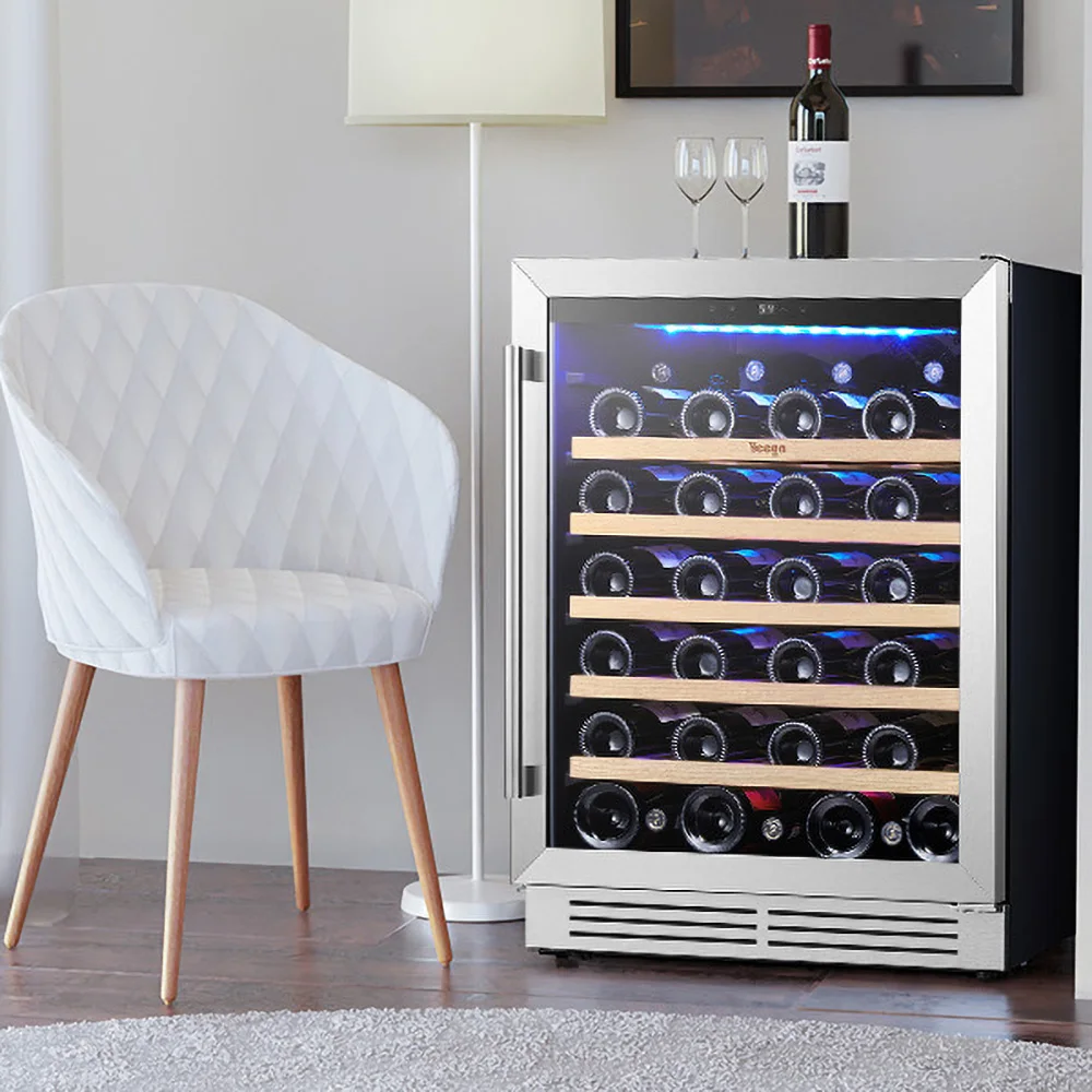 Двухзонный охладитель для вина и напитков Yeego 145L — 5–18 лет ° С/41-65 ° F Precision, 47 бутылок, бесшумный, 25 дБ, полки из бука, дом/бар
Двухзонный охладитель для вина и напитков Yeego 145L — 5–18 лет ° С/41-65 ° F Precision, 47 бутылок, бесшумный, 25 дБ, полки из бука, дом/бар