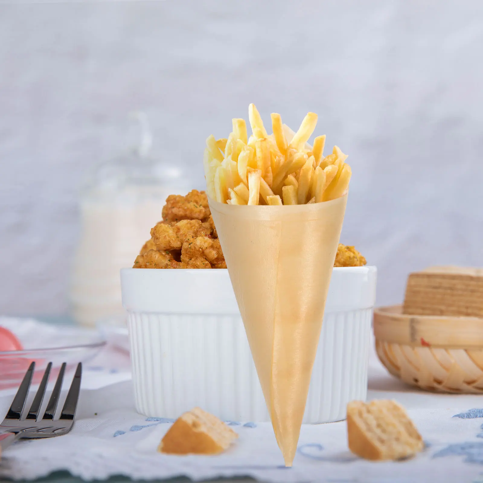 50pcs Wooden Veneer Roll Cones Biodegradable Disposable Party Supplies Elegant Cups Charcuterie Ice Cream Containers Kitchen Bar
50pcs Wooden Veneer Roll Cones Biodegradable Disposable Party Supplies Elegant Cups Charcuterie Ice Cream Containers Kitchen Bar