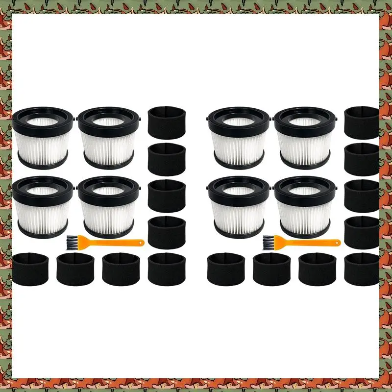 ABLQ 8 упаковок DCV5011H HEPA-фильтр для беспроводного ручного пылесоса DCV501HB, с 16 пенопластовыми фильтрами и 2 щетками
ABLQ 8 упаковок DCV5011H HEPA-фильтр для беспроводного ручного пылесоса DCV501HB, с 16 пенопластовыми фильтрами и 2 щетками