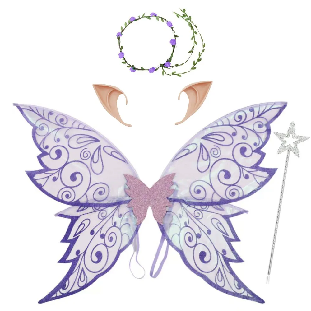 Fancy Butterfly Fairy Elf Wings Dress Up Back Decoration Halloween Cosplay Party Props Fairy Wand Ear Costume Wings
Fancy Butterfly Fairy Elf Wings Dress Up Back Decoration Halloween Cosplay Party Props Fairy Wand Ear Costume Wings