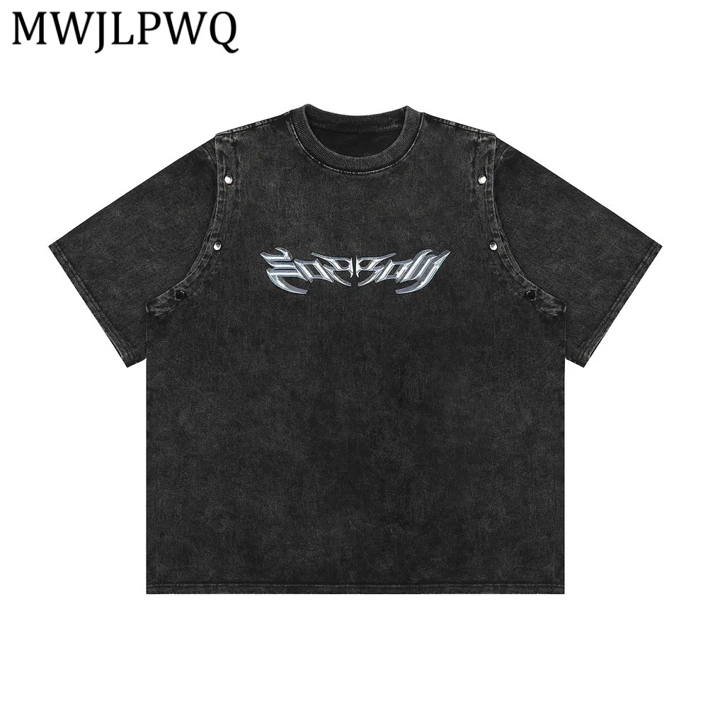 MWJLPWQ Модная короткая футболка в стиле панк с буквенным принтом для мужчин, свободного кроя, с круглым вырезом, из хлопка, с эффектом потертости, с короткими рукавами, 14348
MWJLPWQ Модная короткая футболка в стиле панк с буквенным принтом для мужчин, свободного кроя, с круглым вырезом, из хлопка, с эффектом потертости, с короткими рукавами, 14348