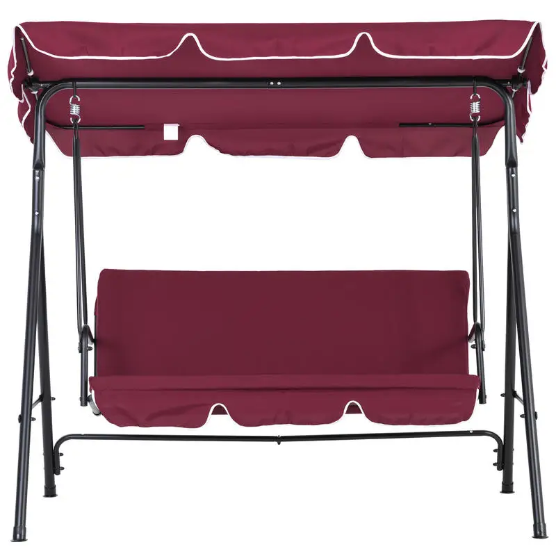 Outsunny Outdoor Patio Swing Chair with Adjustable Tilt Canopy and Removable Cushion, Red
Outsunny Outdoor Patio Swing Chair with Adjustable Tilt Canopy and Removable Cushion, Red
