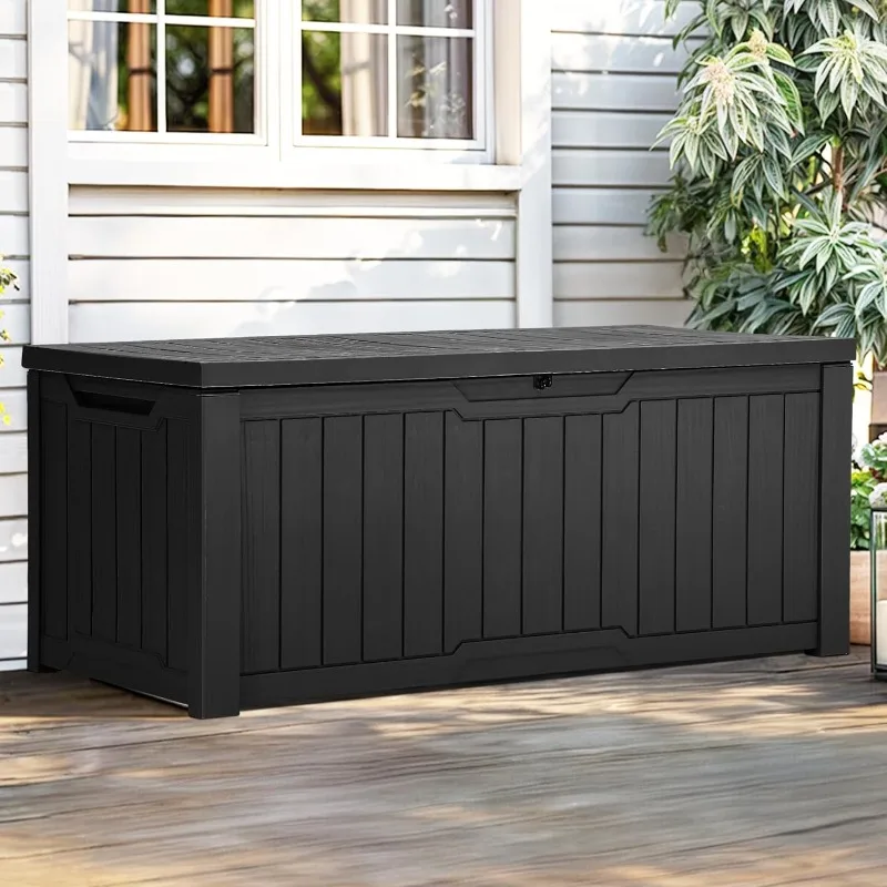 YITAHOME Outdoor Storage Box, 120 Gallon Waterproof Deck Box for Garden Tools, Patio Cushions, and Pool Accessories(Black)
YITAHOME Outdoor Storage Box, 120 Gallon Waterproof Deck Box for Garden Tools, Patio Cushions, and Pool Accessories(Black)