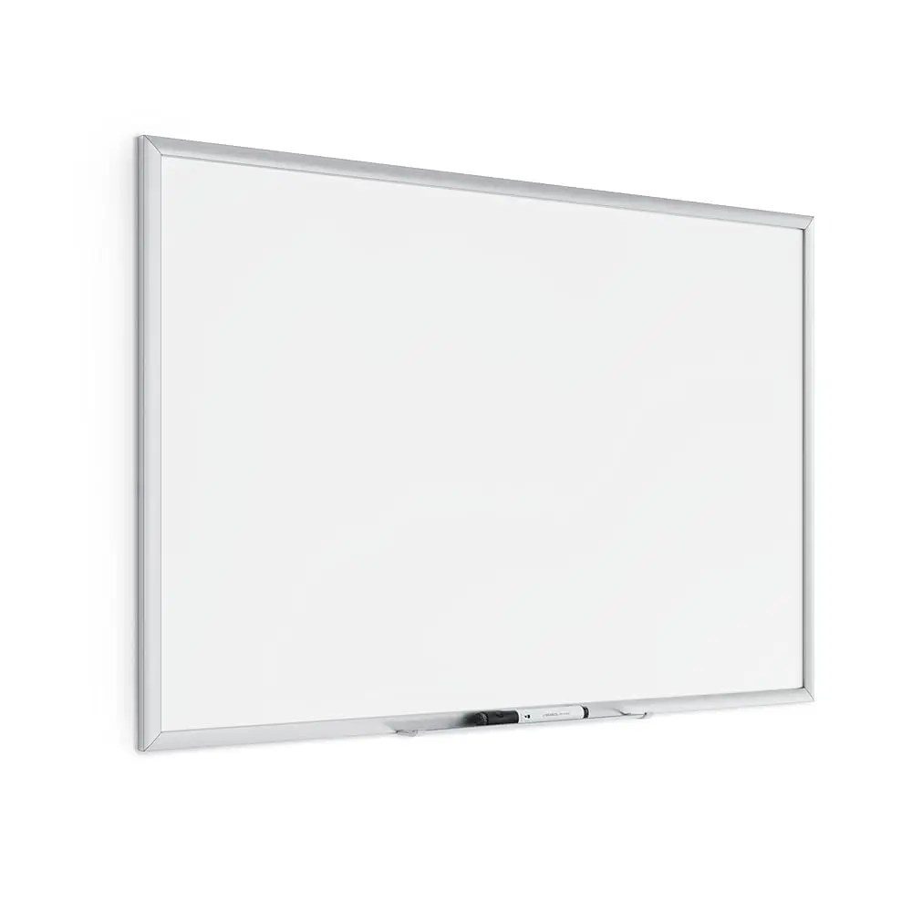 Магнитная доска для сухого стирания, белая, 36 x 24 дюйма, с серебристой алюминиевой рамкой, в комплекте маркер и магнит
Магнитная доска для сухого стирания, белая, 36 x 24 дюйма, с серебристой алюминиевой рамкой, в комплекте маркер и магнит