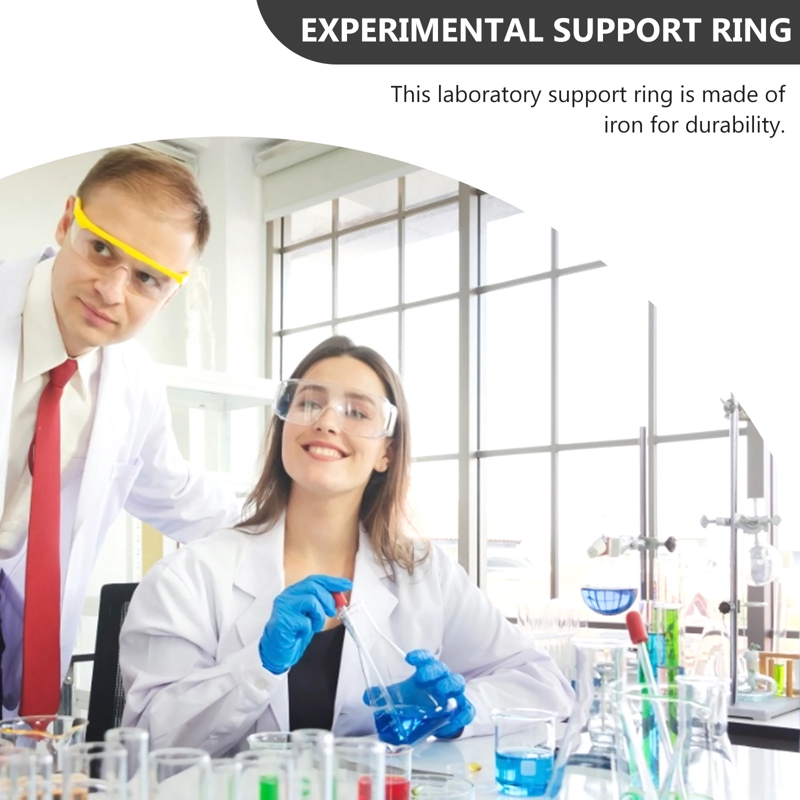 3 Pcs Chemical Experiment Iron Circle Lab Large Chemistry Accessories Stand Glass
3 Pcs Chemical Experiment Iron Circle Lab Large Chemistry Accessories Stand Glass